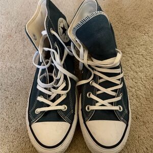 Converse Kids High-Top Sneakers - Teal and White